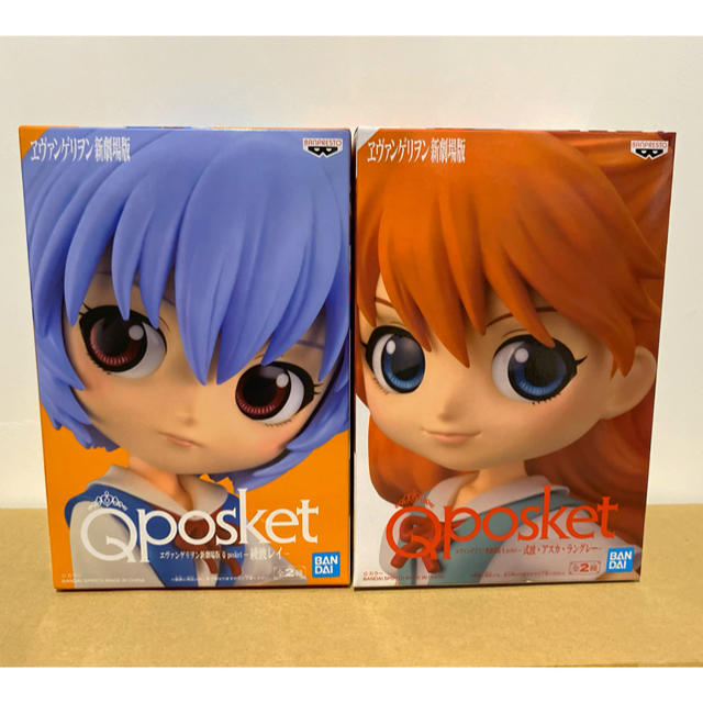 BANPRESTO(バンプレスト)のQposket エヴァンゲリヲン フィギュア 2体セット！ エンタメ/ホビーのフィギュア(アニメ/ゲーム)の商品写真