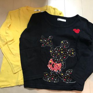 ユニクロ(UNIQLO)のこちら、専用です！！120サイズ ロンT 黄色のみ(Tシャツ/カットソー)