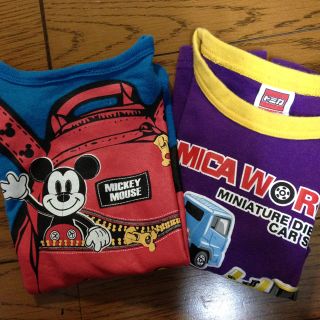 ディズニー(Disney)のミッキーTシャツ&トミカTシャツ90cm(その他)