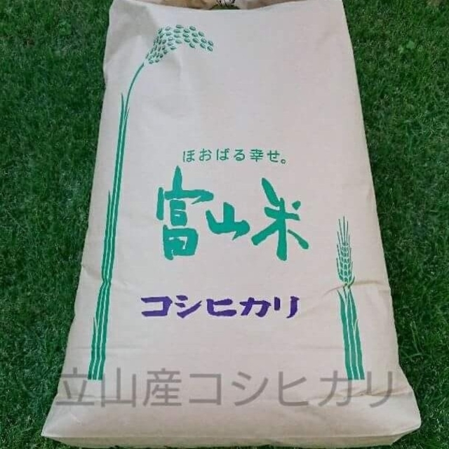 平成30年産　富山県産　コシヒカリ　精米20kg食品