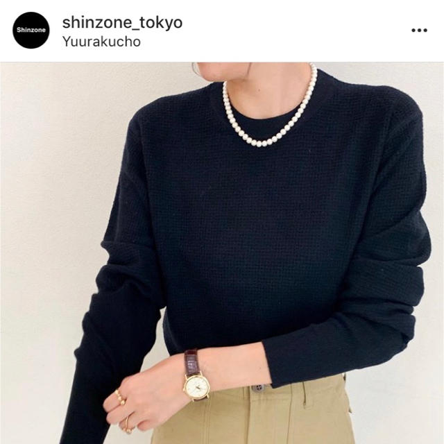 Shinzone(シンゾーン)のTHE SHINZONE パールネックレス★ CADEAUXドゥーズィエムクラス レディースのアクセサリー(ネックレス)の商品写真