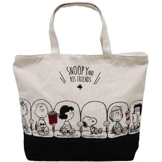 スヌーピー(SNOOPY)のSNOOPY スヌーピー チャーリーブラウン トートバッグ 映画鑑賞B4【新品】(トートバッグ)