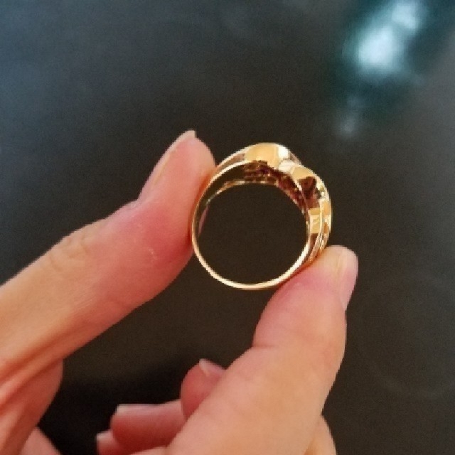 kathy様専用　18金YG　ルビー&ダイヤモンドリングお値下中 レディースのアクセサリー(リング(指輪))の商品写真