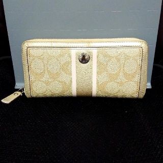 コーチ(COACH)のCOACH コーチ 長財布 ピンク ゴールド(財布)