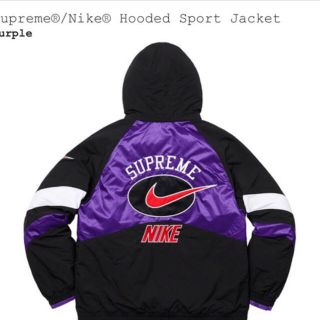 シュプリーム(Supreme)のSupreme Nike Sport Jacket パープル M 新品(ナイロンジャケット)