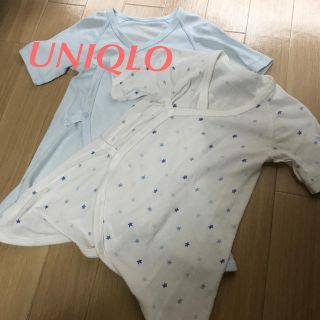 ユニクロ(UNIQLO)の【大処分】ユニクロ コンビ肌着2枚セット(肌着/下着)