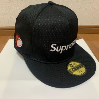 シュプリーム(Supreme)のSupreme newera シュプリーム 7 1/8(56.7)黒(キャップ)