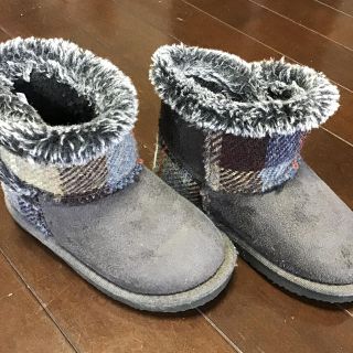 ハリスツイード(Harris Tweed)のモコモコブーツ(ブーツ)