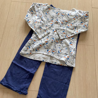 ユニクロ(UNIQLO)のユニクロ　オラフ　キッズパジャマ　ブルー　Sサイズ　110〜125cm(パジャマ)