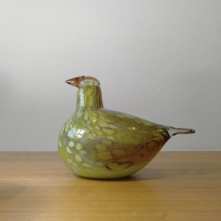 イッタラ(iittala)のpine grossbeak female イッタラ　バード　(ガラス)