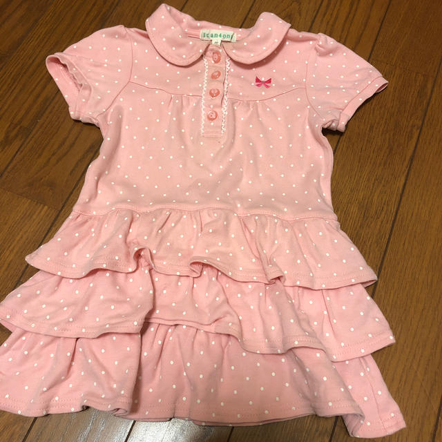 3can4on(サンカンシオン)のワンピース 90 キッズ/ベビー/マタニティのキッズ服女の子用(90cm~)(ワンピース)の商品写真