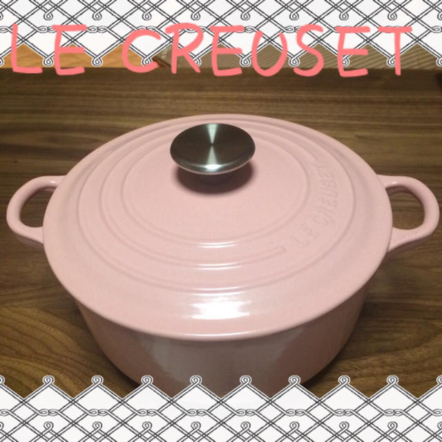 LE CREUSET - ルクルーゼ 20cmシフォンピンク お鍋の通販 by しほ's