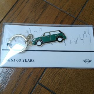 ビーエムダブリュー(BMW)のノベルティ　ミニクーパー キー ホルダー グリーン mini key ring (キーホルダー)