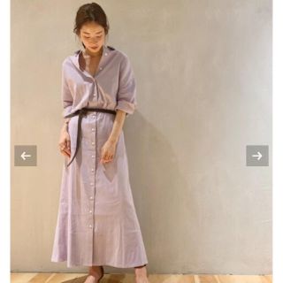 プラージュ(Plage)の美品★2019発売 plage semi flare H/S ワンピース(ロングワンピース/マキシワンピース)