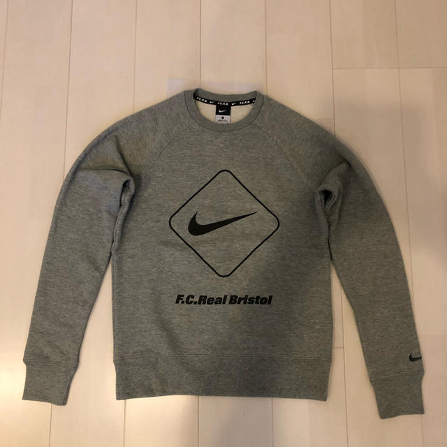 【新品・未使用】F.C.R.B.×NIKEスウェット グレー Sサイズ