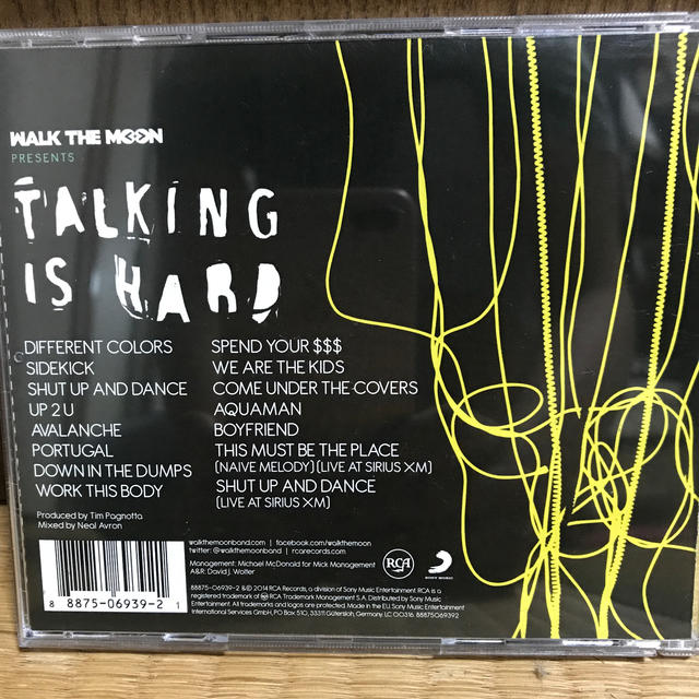 WALK THD MOON / TALKING IS HARD エンタメ/ホビーのCD(ポップス/ロック(洋楽))の商品写真