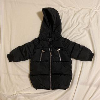 ザラキッズ(ZARA KIDS)のURBAN CHERRY 黒　ダウンコート　新品未使用タグなし(コート)