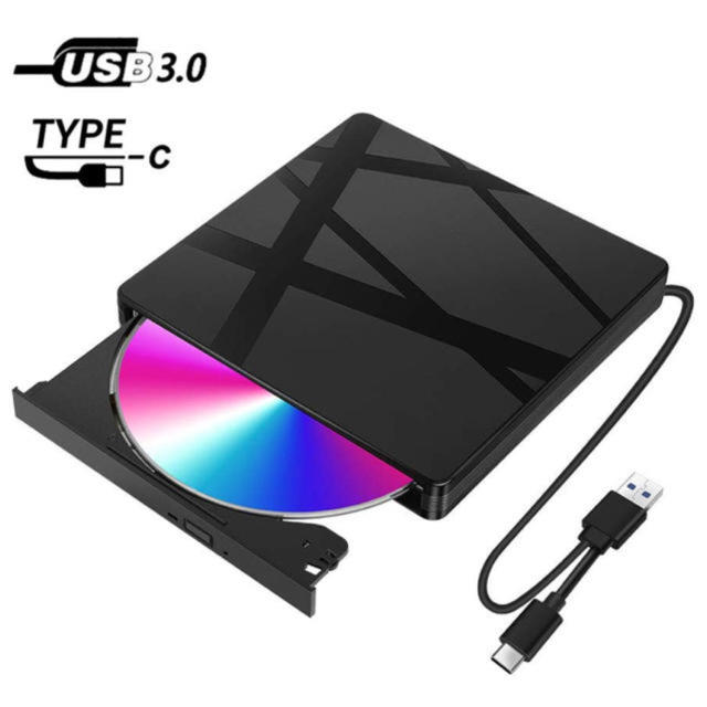 IODATA(アイオーデータ)のDVD ドライブ USB3.0 Type-C対応 2019最新版 DVD±RW  スマホ/家電/カメラのPC/タブレット(PC周辺機器)の商品写真