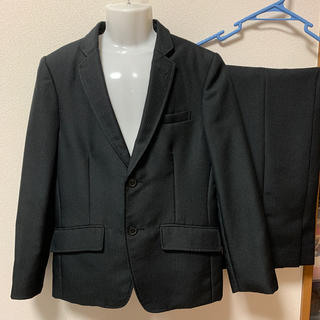 スーツ  150 美品　黒　ストライプ　V.O.W.W. 卒業式　入学式(ドレス/フォーマル)
