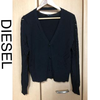 ディーゼル(DIESEL)の約2.5万 DIESEL カーディガン ブラック M レディース ニット(カーディガン)