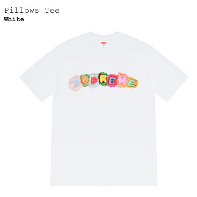 Tシャツ/カットソー(半袖/袖なし)Supreme pillows tee white Lサイズ