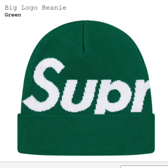 ニット帽/ビーニーsupreme big logo beanie