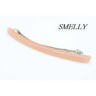 スメリー(SMELLY)の【R941】SMELLY スメリー バレッタ アクリル シンプル ピンク(バレッタ/ヘアクリップ)