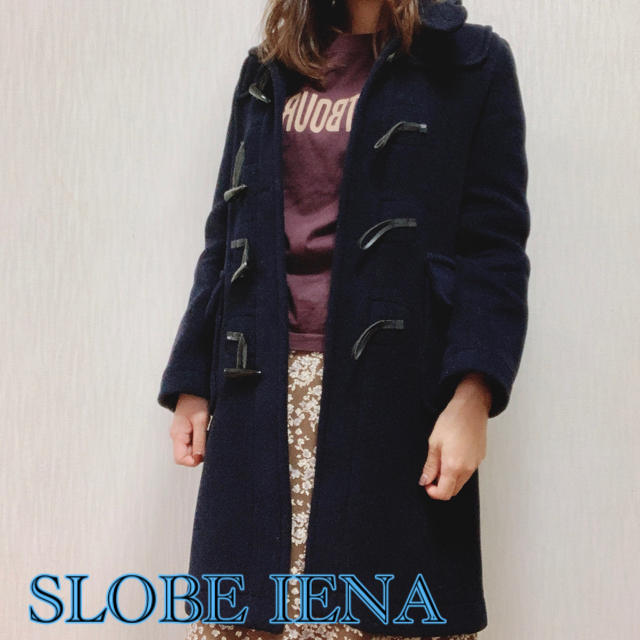 SLOBE IENA イエナスローブ　ロングダッフルコート  ネイビー