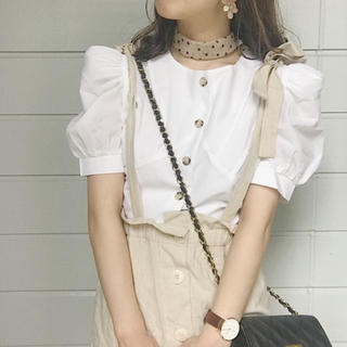 node. ribbon shoulder skirt(ひざ丈スカート)