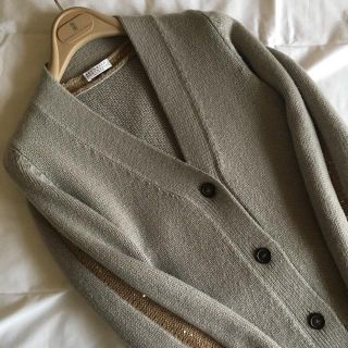 ブルネロクチネリ(BRUNELLO CUCINELLI)のBRUNELLO CUCINELLIスパンコールカシミアカーディガン(カーディガン)