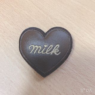 ミルク(MILK)のMILK♪ハートバレッタ(茶)(バレッタ/ヘアクリップ)