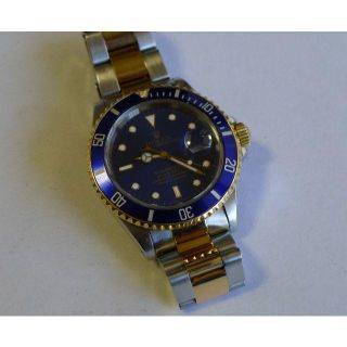 ロレックス(ROLEX)のROLEX / ロレックス・サブマリーナー１６６１３ＹＧ/ＳＳコンビ動作良好美品(腕時計(アナログ))