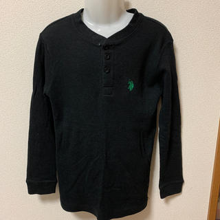US POLO 8 ロンティー　黒　緑　(Tシャツ/カットソー)