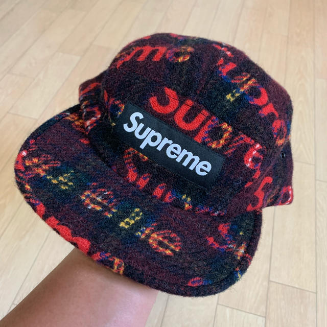 Supreme Harris Tweed Camp Cap ハリスツイード