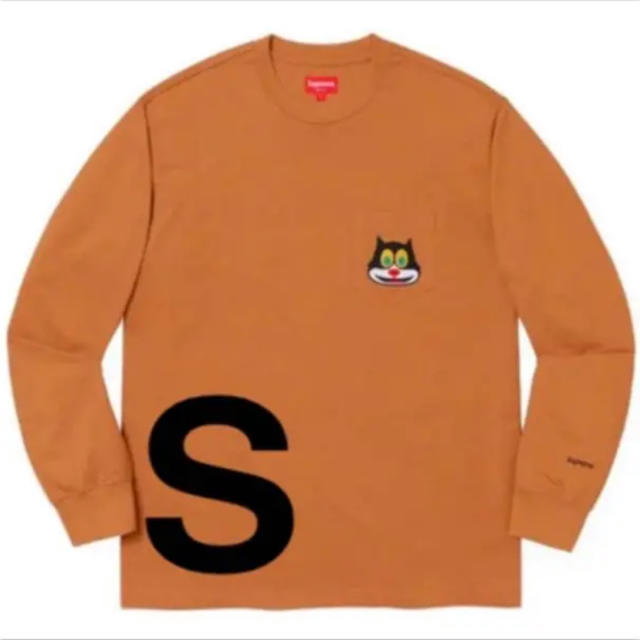 supreme cat L/S pocket tee BLACK XLサイズトップス