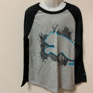 プーマ(PUMA)のカイママ様専用　プーマ　PUMA US M（10-12）黒グレー　ロンティー(Tシャツ/カットソー)