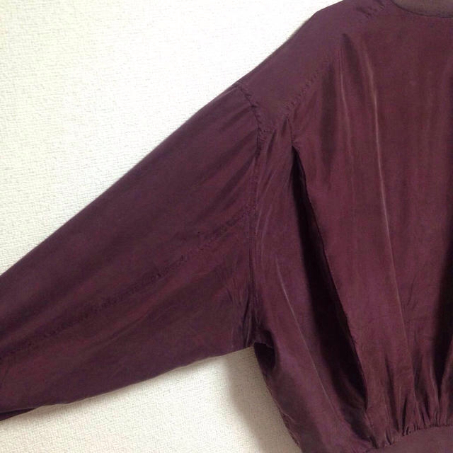 紫シルク◎MA-1ブルゾン メンズのジャケット/アウター(ミリタリージャケット)の商品写真