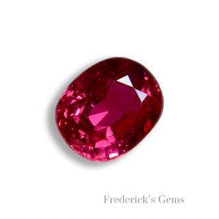 深く妖艶な紅色 0.3ct UP モゴック産 天然 ルビー ルース(リング(指輪))