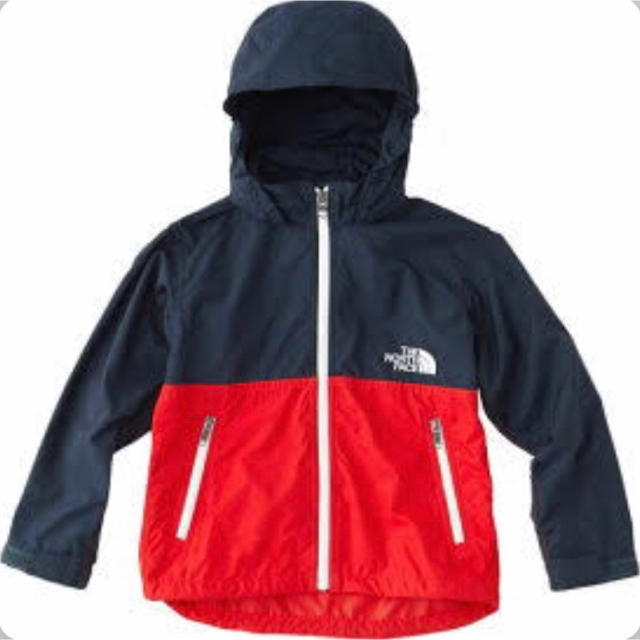 THE NORTH FACE - 新品未使用ノースフェイス キッズコンパクトジャケット ネイビー×レッド100cmの通販 by キキララ's