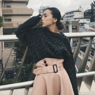 アメリヴィンテージ(Ameri VINTAGE)のAMERI vintage MINI DALMATIAN MIX KNIT(ニット/セーター)