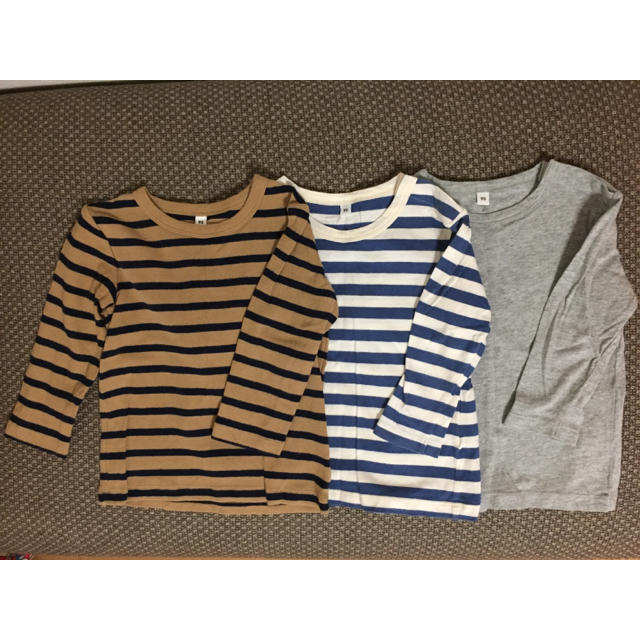 MUJI (無印良品)(ムジルシリョウヒン)の無印良品 Ｔシャツ３枚セット 90サイズ キッズ/ベビー/マタニティのキッズ服男の子用(90cm~)(Tシャツ/カットソー)の商品写真