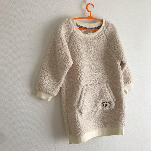 Roxy(ロキシー)のロキシー ボアワンピース 110 ホワイト キッズ/ベビー/マタニティのキッズ服女の子用(90cm~)(ワンピース)の商品写真