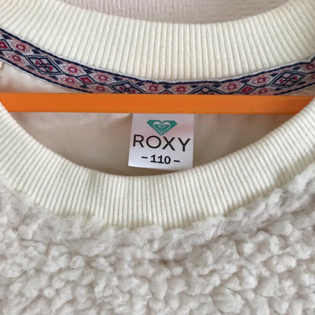 Roxy(ロキシー)のロキシー ボアワンピース 110 ホワイト キッズ/ベビー/マタニティのキッズ服女の子用(90cm~)(ワンピース)の商品写真