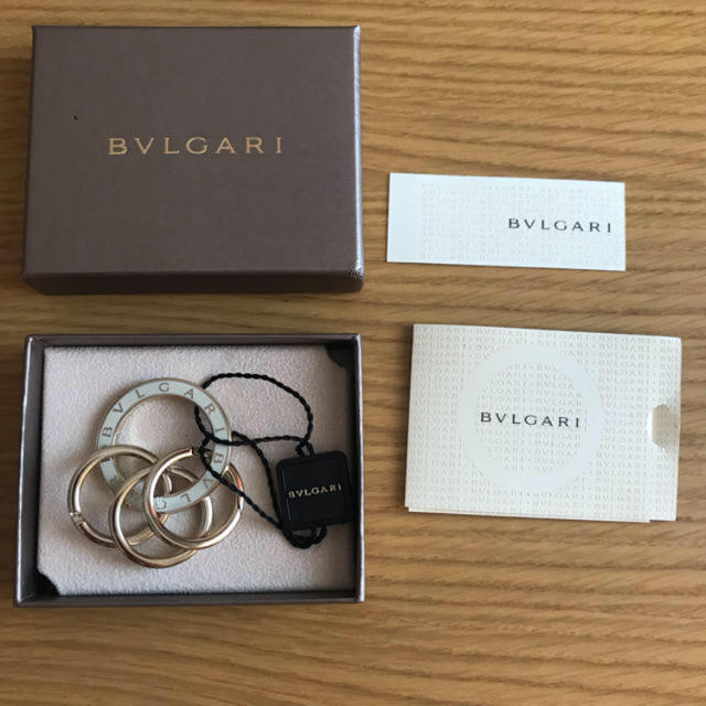 未使用、美品BVLGARI キーリング　箱、キーリングケース付き