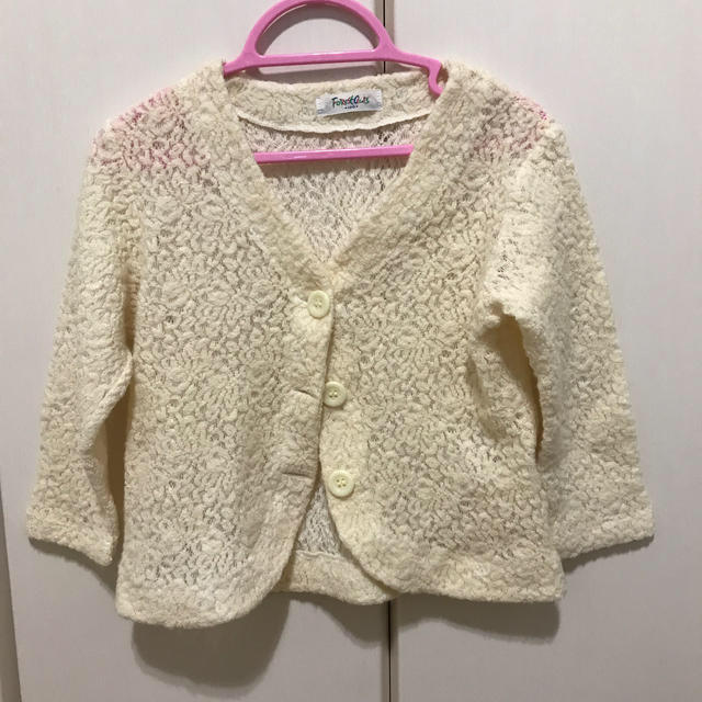 美品！女児　ボレロ　100cm キッズ/ベビー/マタニティのキッズ服女の子用(90cm~)(カーディガン)の商品写真