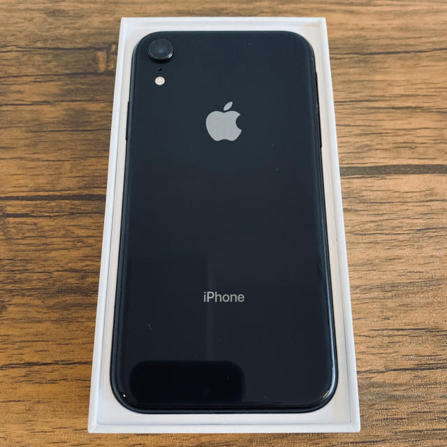 iPhone XR 128GB ブラック SIMフリー ケース・フィルム付