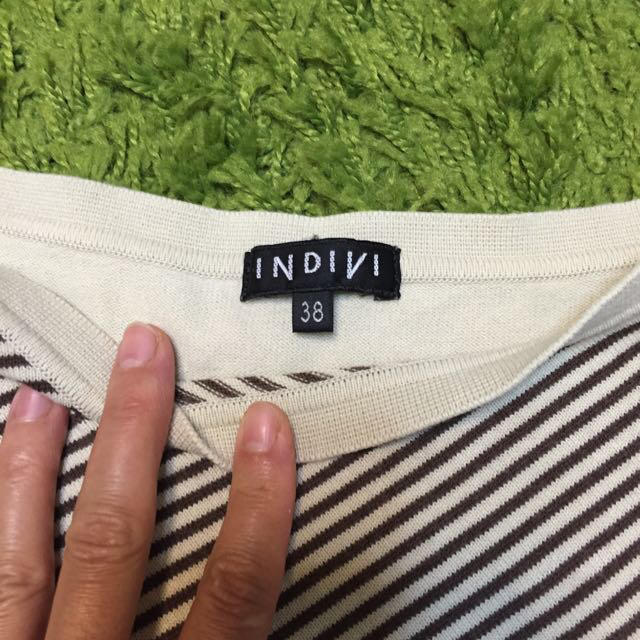 INDIVI(インディヴィ)のINDIVI ニットカットソー レディースのトップス(カットソー(半袖/袖なし))の商品写真