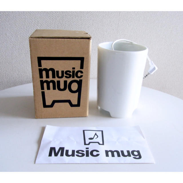 MUJI (無印良品)(ムジルシリョウヒン)のmusic mag  陶器 白 未使用 スピーカー スマホ/家電/カメラのオーディオ機器(スピーカー)の商品写真