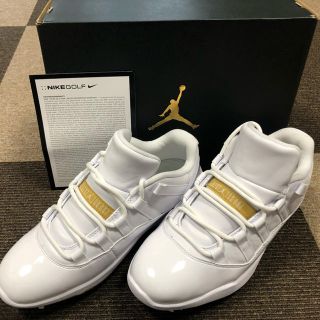 ナイキ(NIKE)の★ジョーダン11 ホワイト★ゴールド jordan  27㎝ ゴルフシューズ★(シューズ)