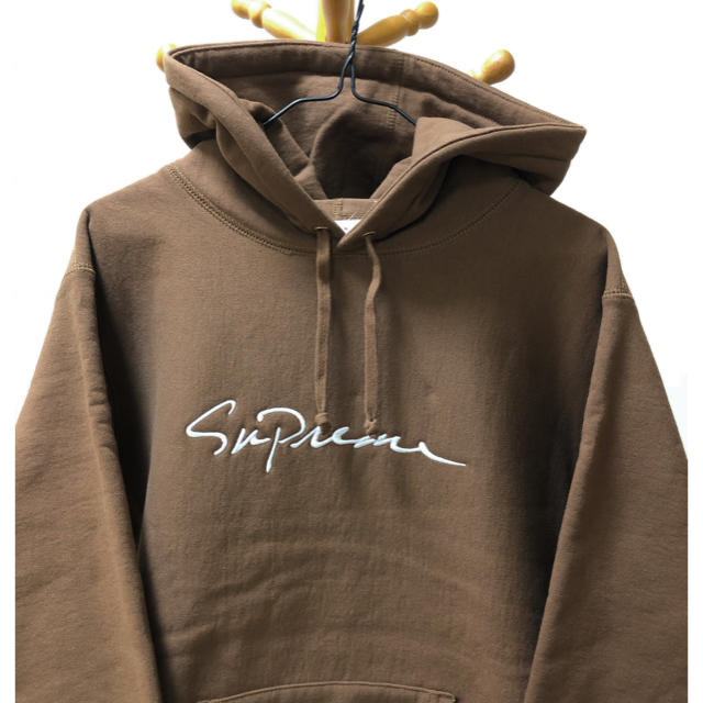 Supreme Classic Script Hooded Brown L